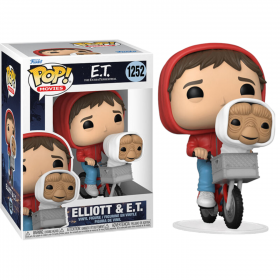Figura POP E.T y ELLIOT en bicicleta