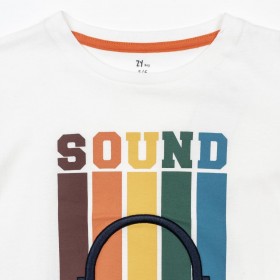 Camiseta de algodón motivo Sound