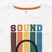 Camiseta de algodão motivo Sound