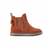 Botas Piel Bebé color camel y lazo