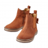 Botas Piel Bebé color camel y lazo