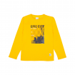 Camiseta de manga larga "epic city" en color Mostaza para Niño
