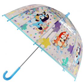 Paraguas manual burbuja transparente Bluey 48cm