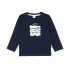 Camiseta de manga larga " ride to live" en Azul Marino para Bebé