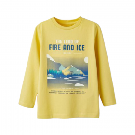 Camiseta de Manga Larga para Niño " The Land Of Fire And Ice"