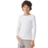 Camiseta Térmica Infantil de Manga Larga en Color Blanco