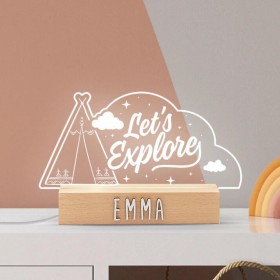 Lámpara Personalizada modelo Let´s Explore
